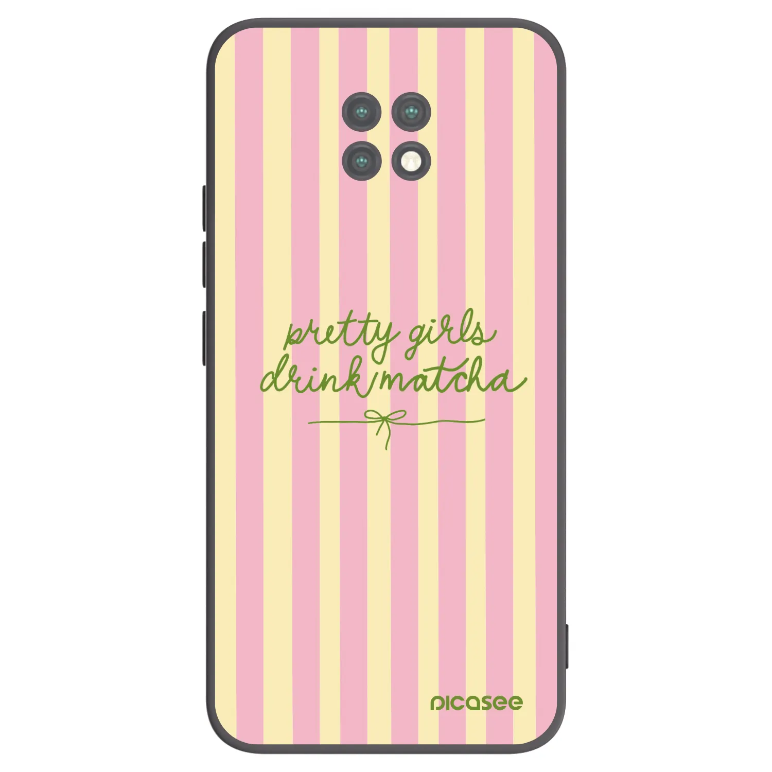 Picasee silikonski črni ovitek za Xiaomi Redmi Note 9T - Pretty matcha