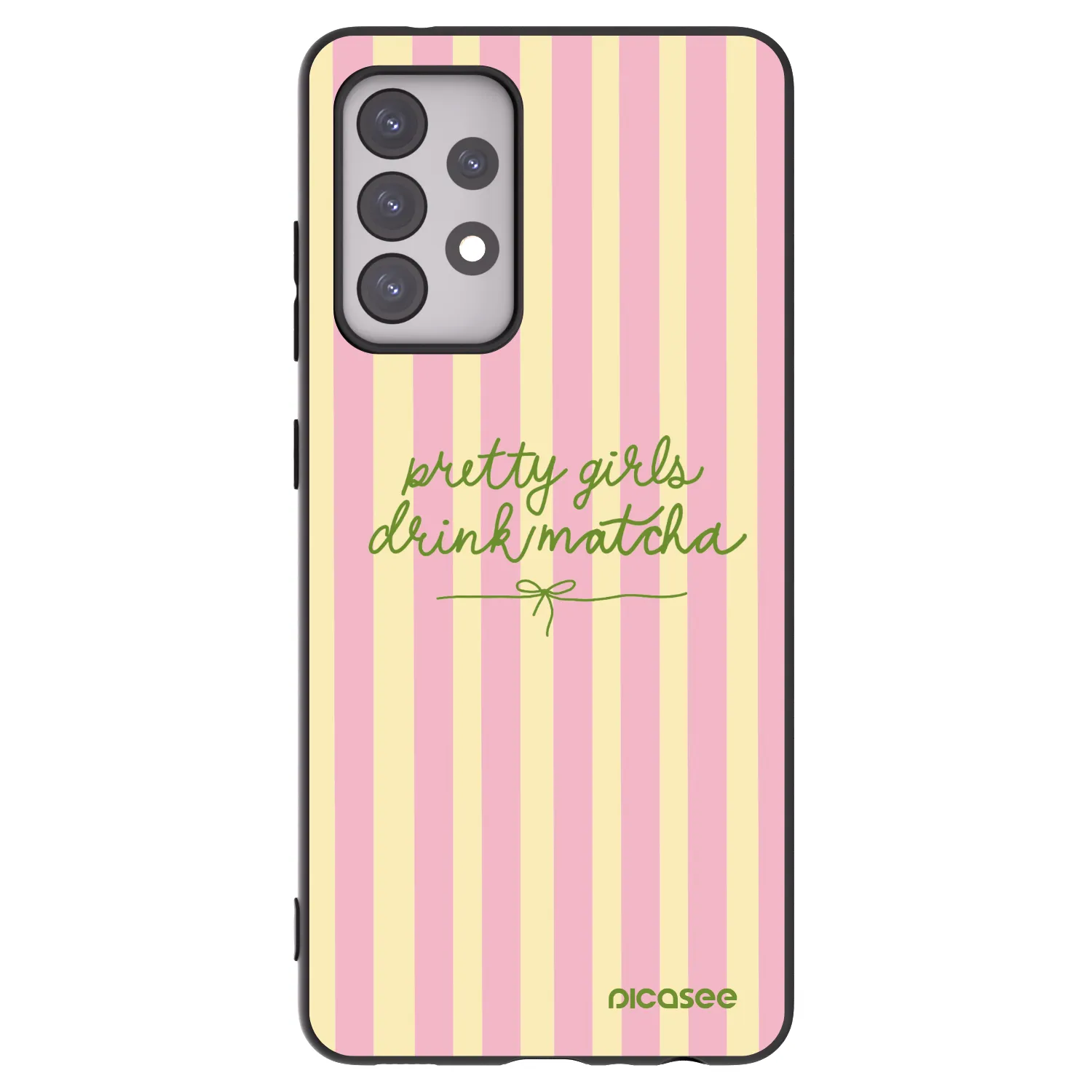 Picasee silikonski črni ovitek za Samsung Galaxy A52s 5G A528B - Pretty matcha