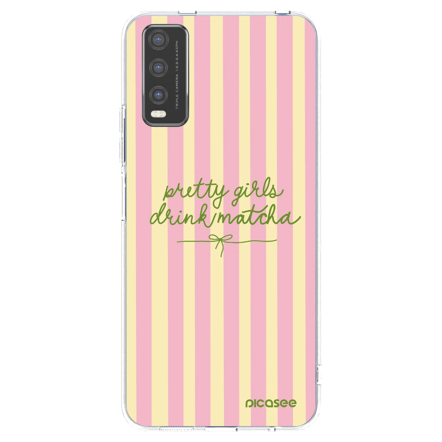 Picasee silikonski prozorni ovitek za Vivo Y20s - Pretty matcha