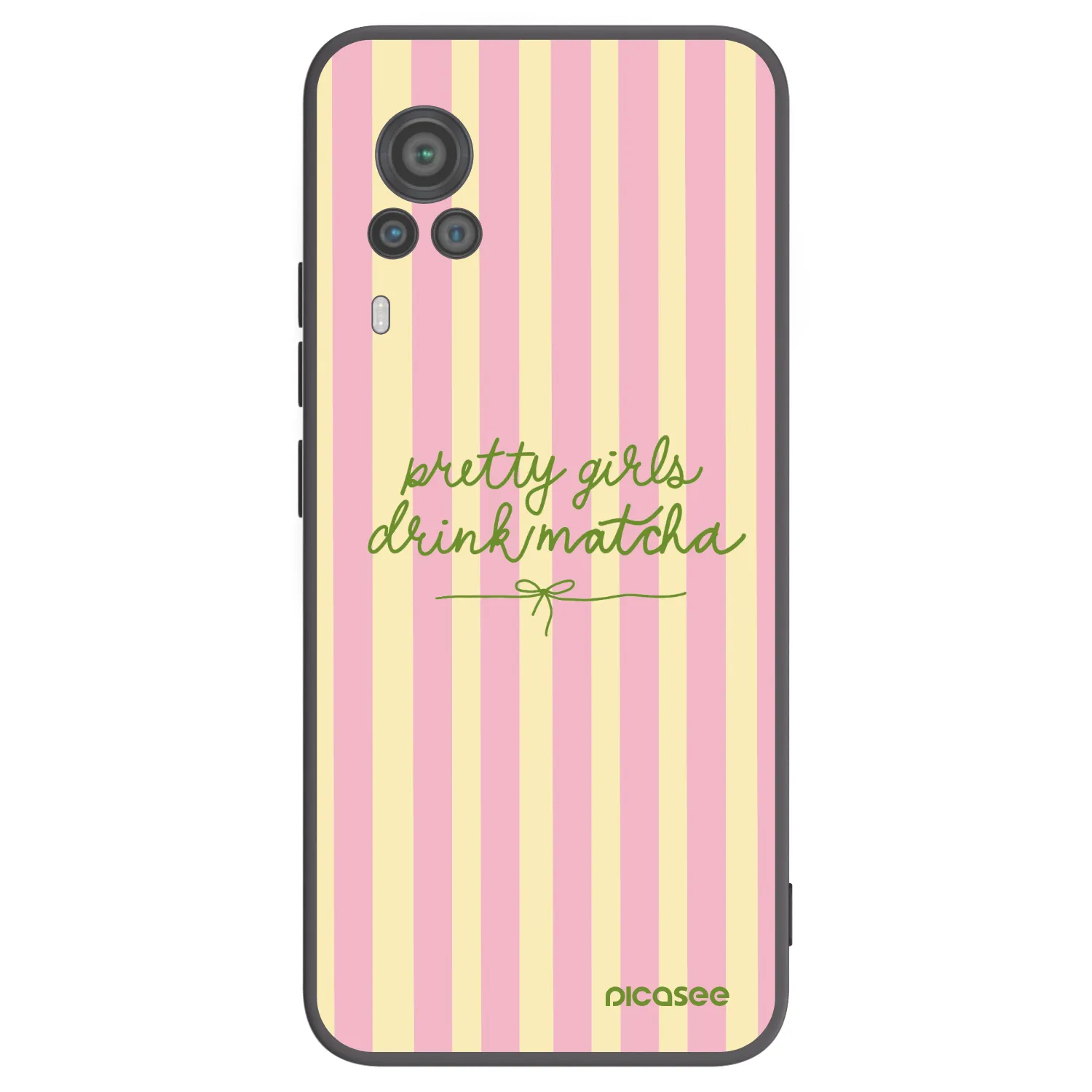 Picasee silikonski črni ovitek za Vivo X60 Pro 5G - Pretty matcha