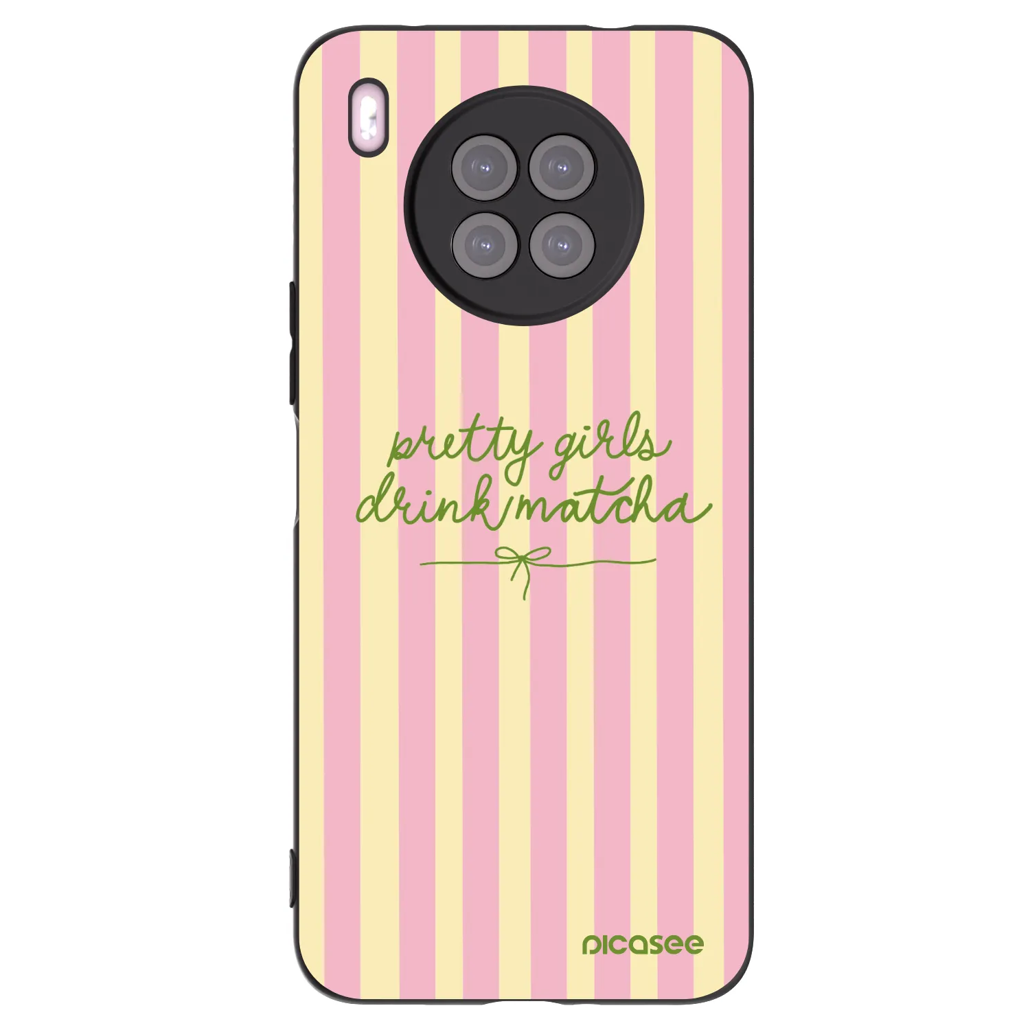 Picasee silikonski črni ovitek za Huawei Nova 8i - Pretty matcha