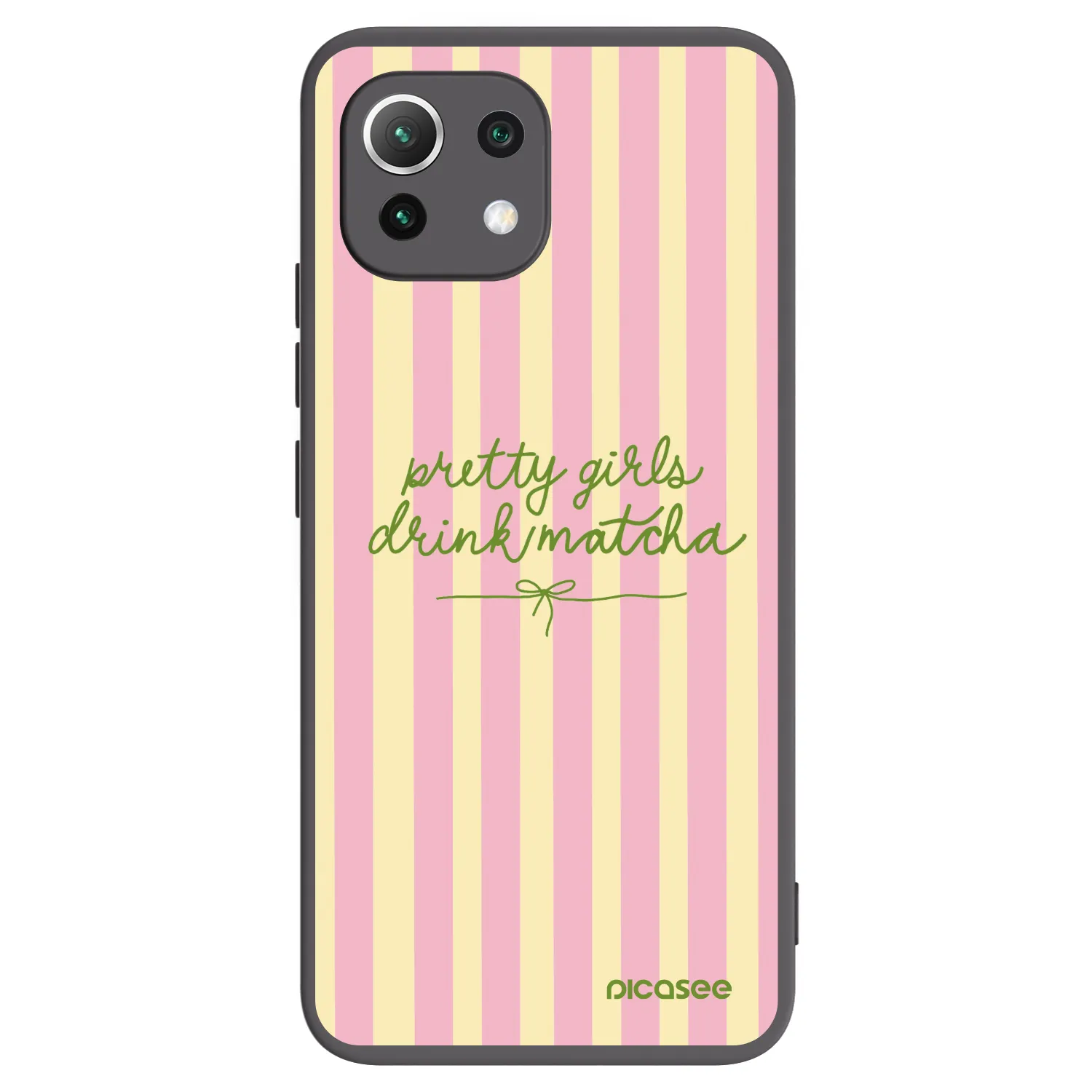 Picasee silikonski črni ovitek za Xiaomi 11 Lite 5G NE - Pretty matcha
