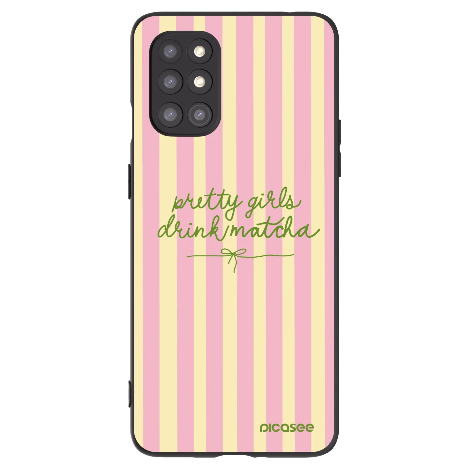 Picasee silikonski črni ovitek za OnePlus 8T - Pretty matcha