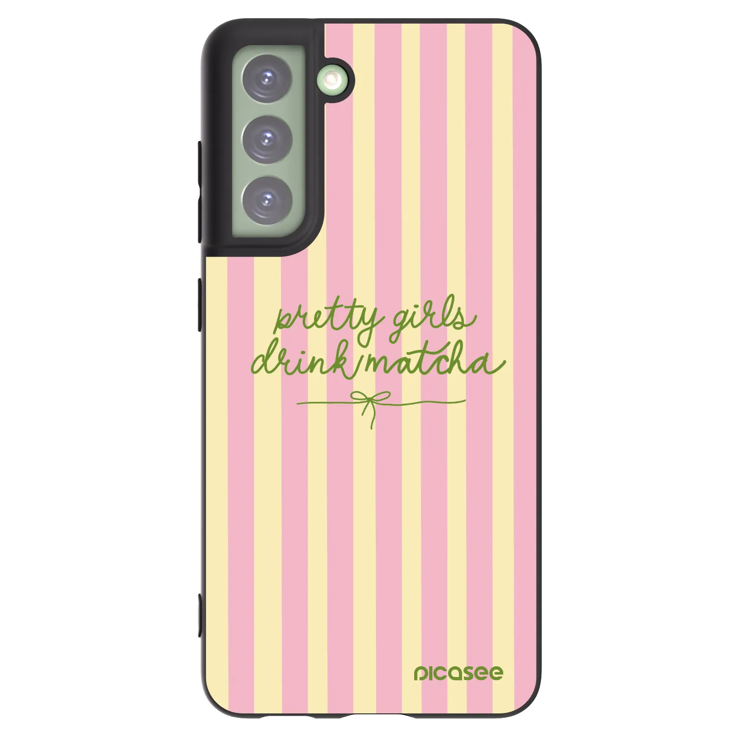Picasee silikonski črni ovitek za Samsung Galaxy S21 FE 5G - Pretty matcha