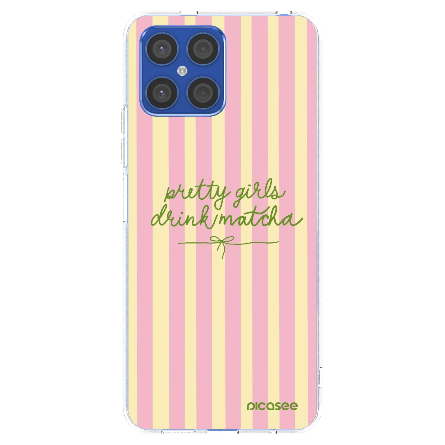 Picasee silikonski prozorni ovitek za Honor X8 4G - Pretty matcha