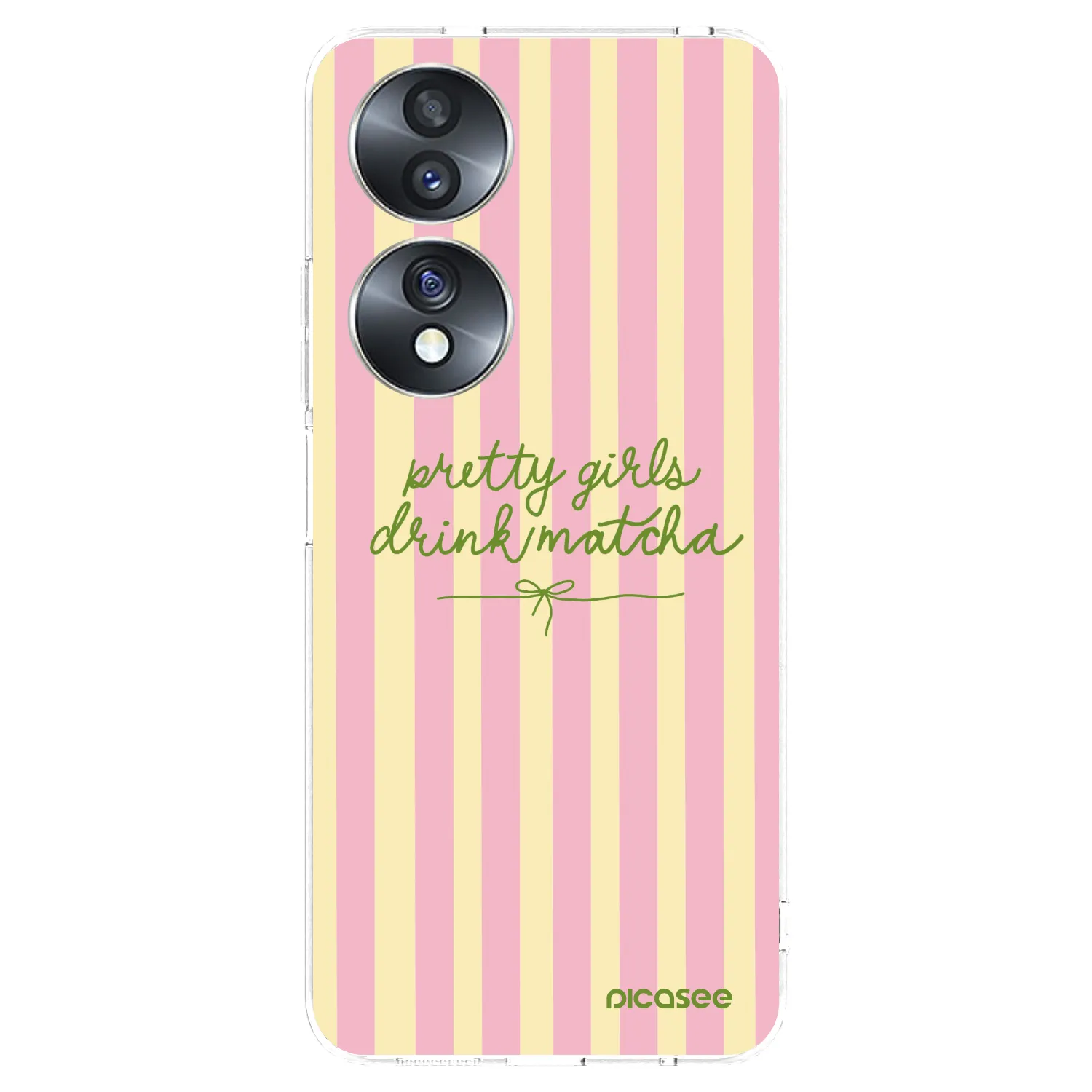 Picasee silikonski prozorni ovitek za Honor 70 - Pretty matcha