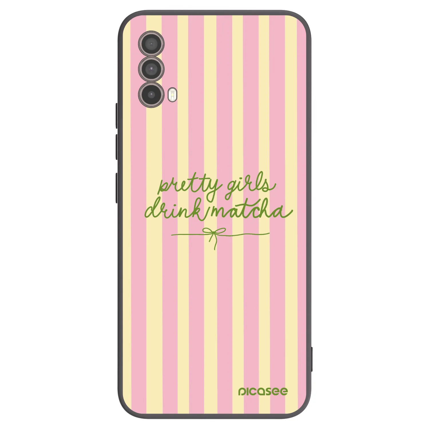 Picasee silikonski črni ovitek za Motorola Moto E40 - Pretty matcha
