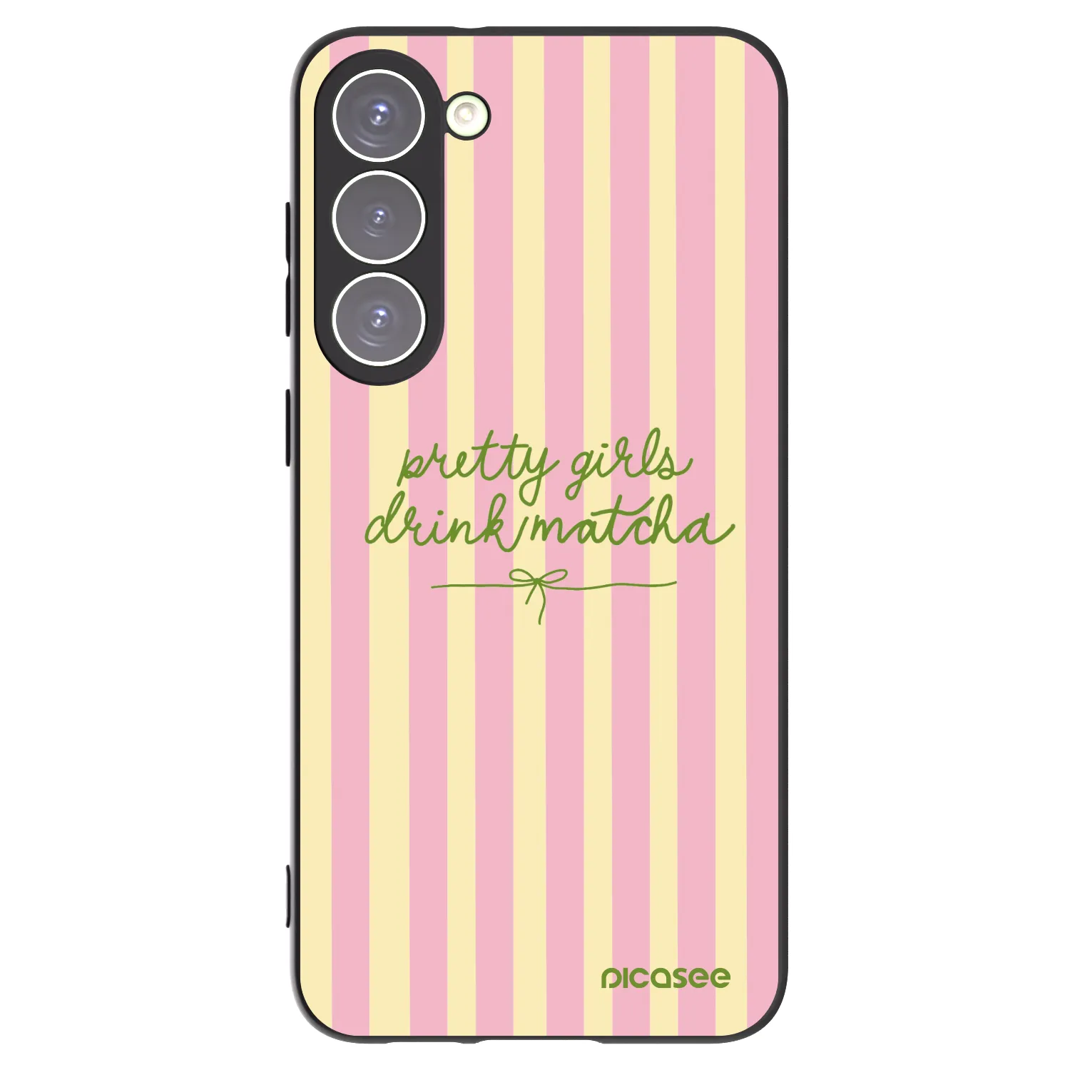 Picasee silikonski črni ovitek za Samsung Galaxy S23+ 5G - Pretty matcha