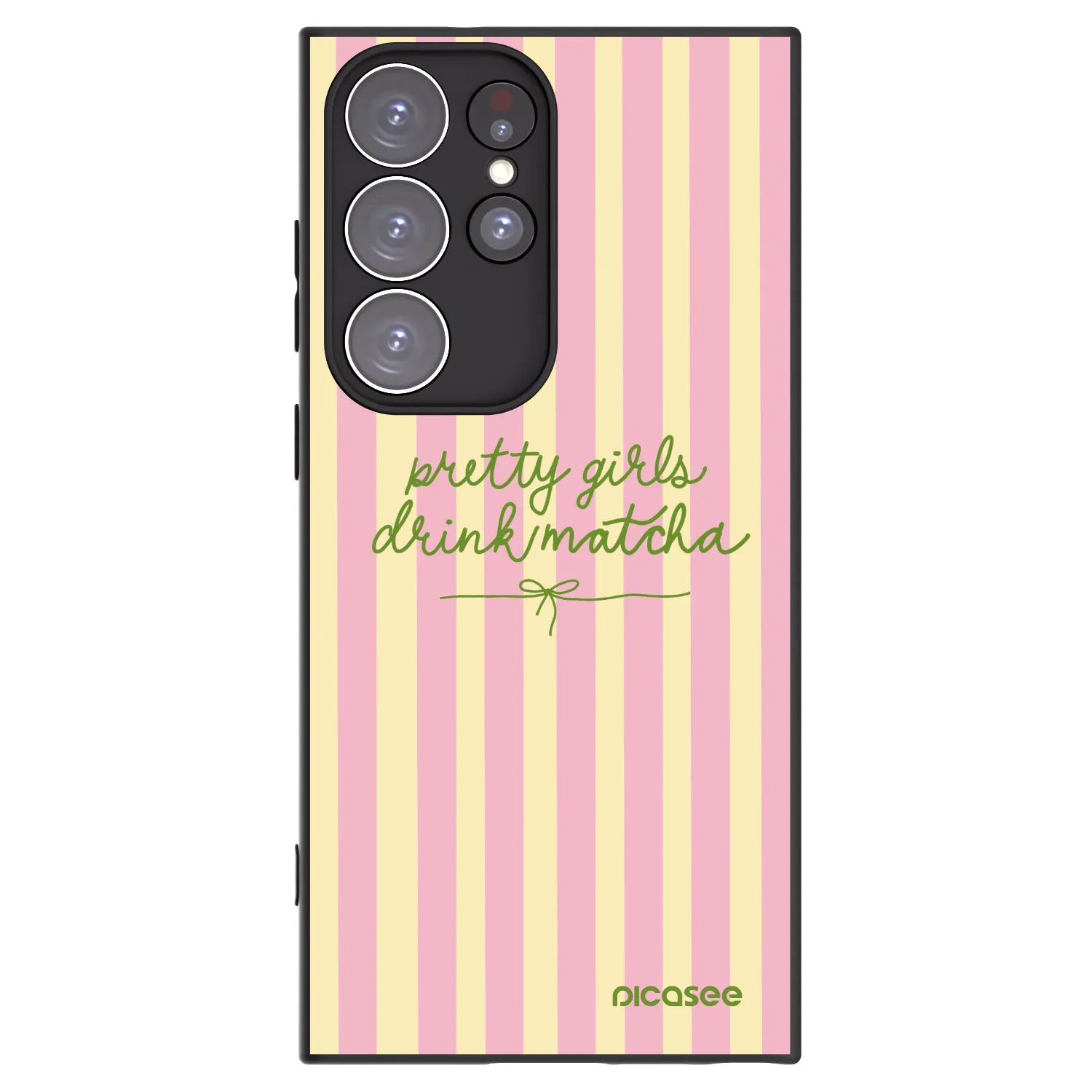 Picasee silikonski črni ovitek za Samsung Galaxy S23 Ultra 5G - Pretty matcha