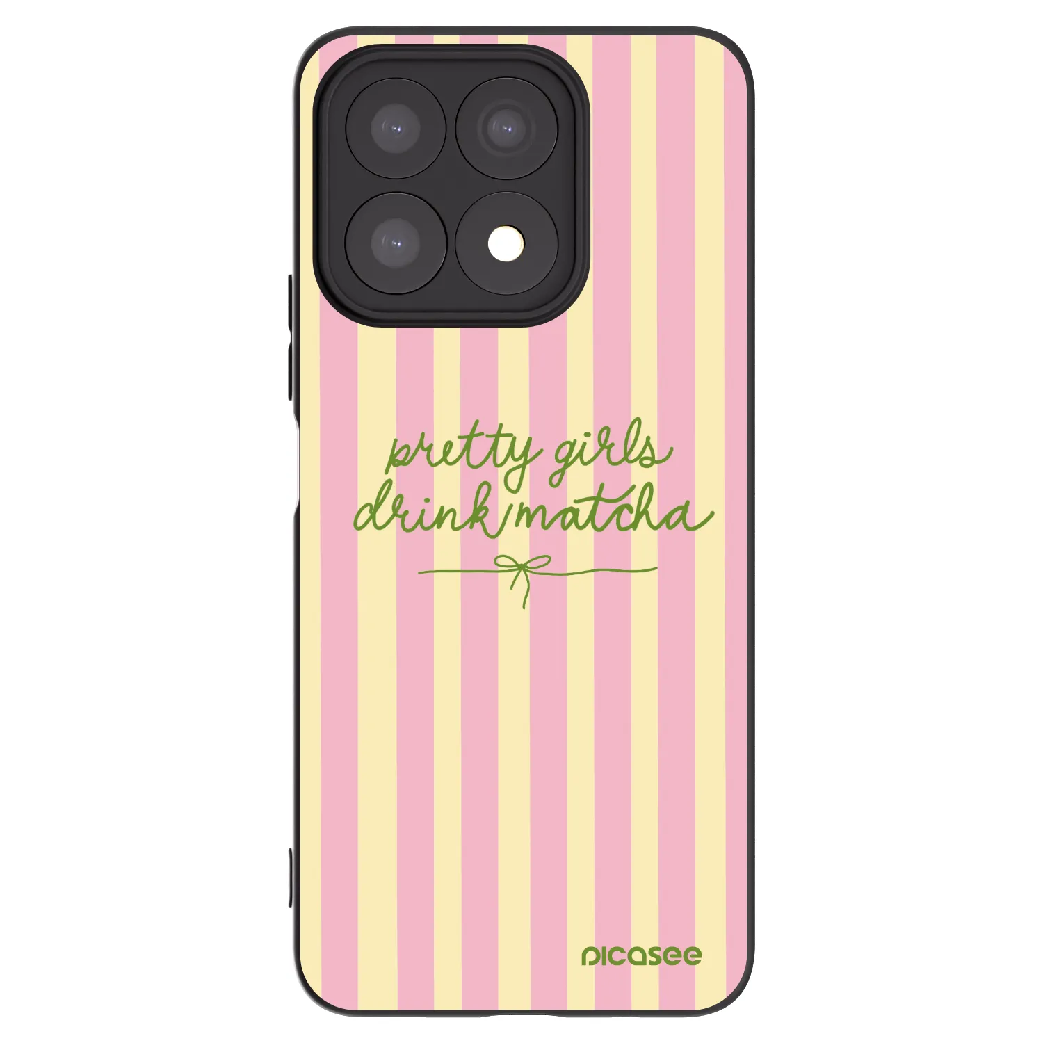 Picasee silikonski črni ovitek za Honor X8a - Pretty matcha