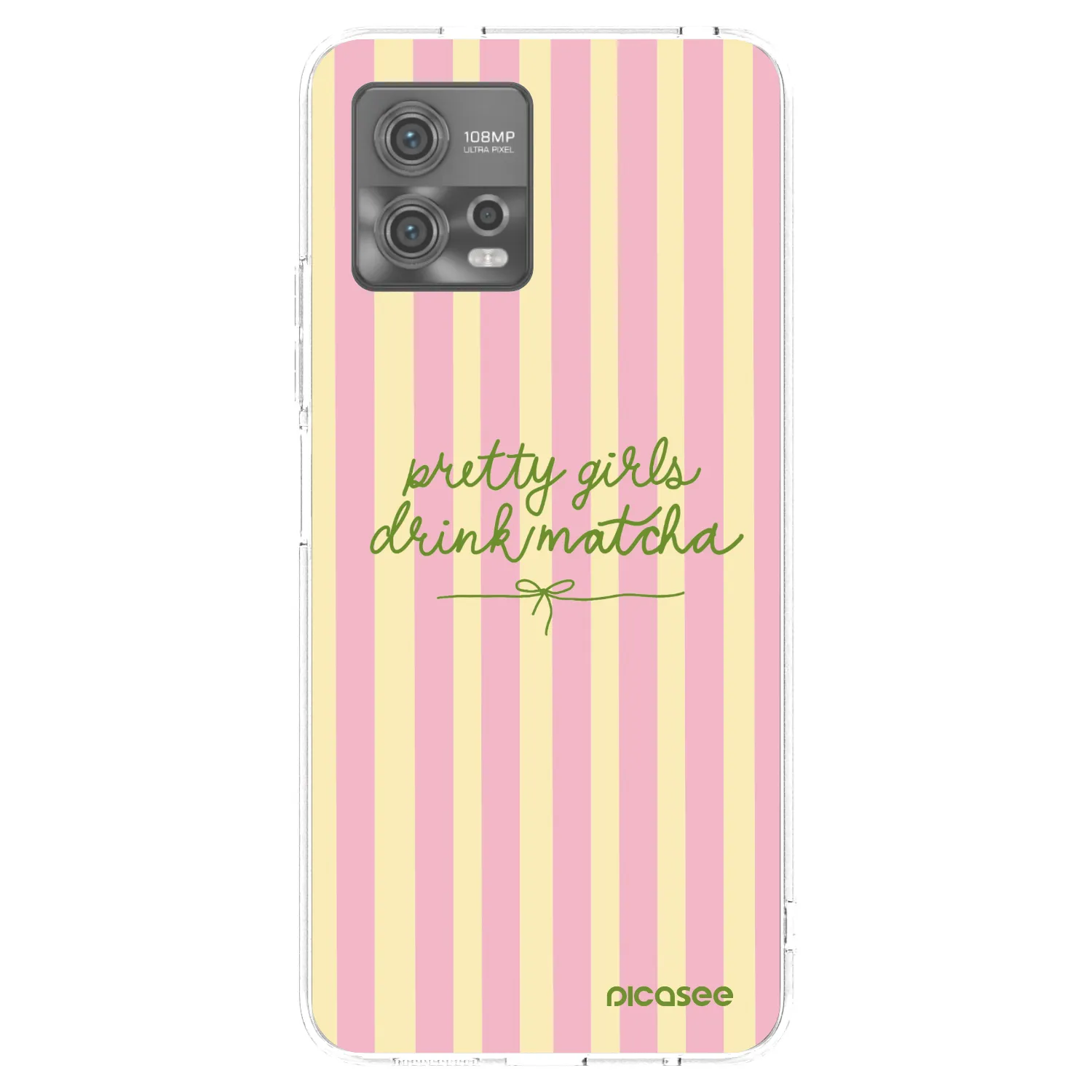 Picasee silikonski prozorni ovitek za Motorola Moto G72 - Pretty matcha