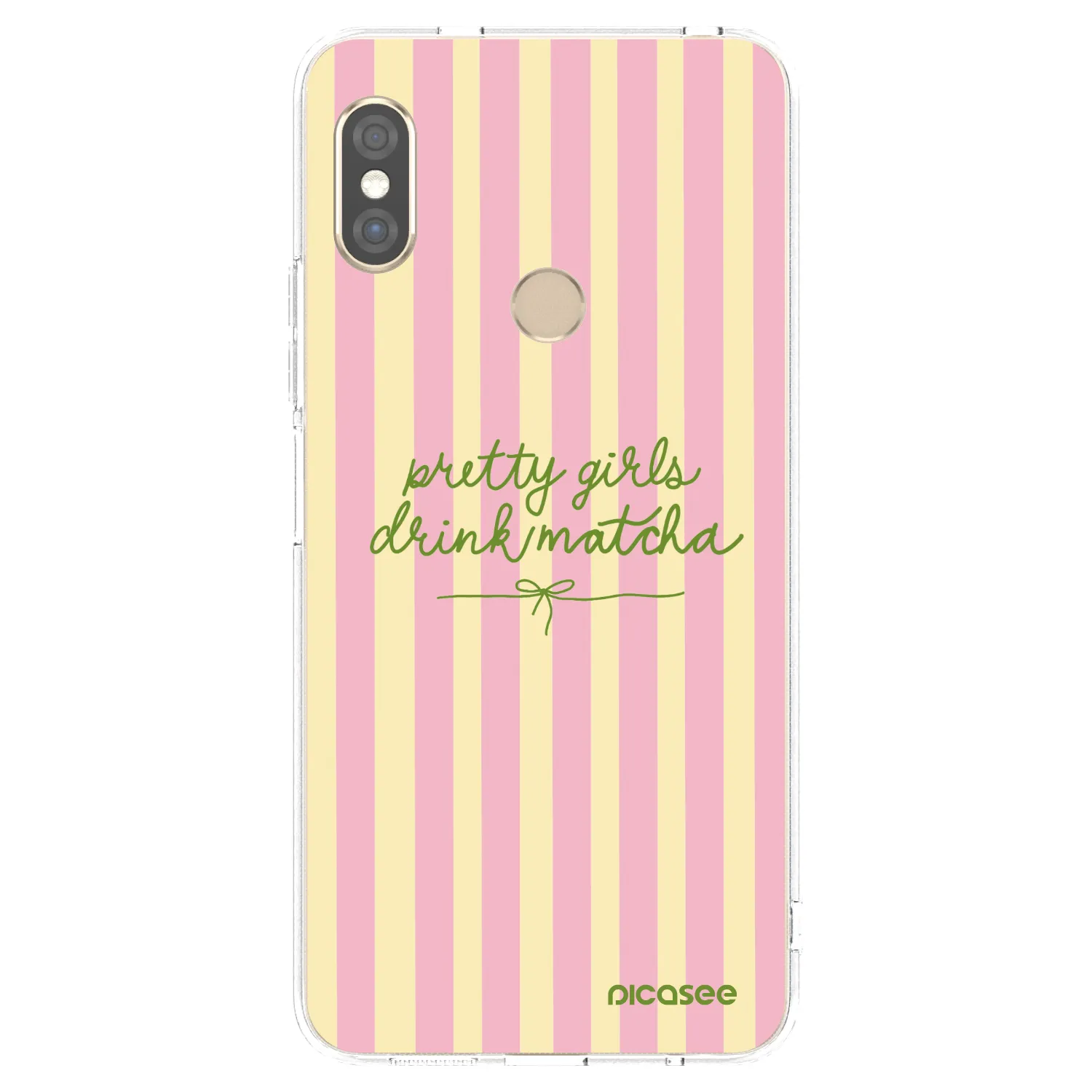 Picasee silikonski prozorni ovitek za Xiaomi Redmi Note 5 Global - Pretty matcha