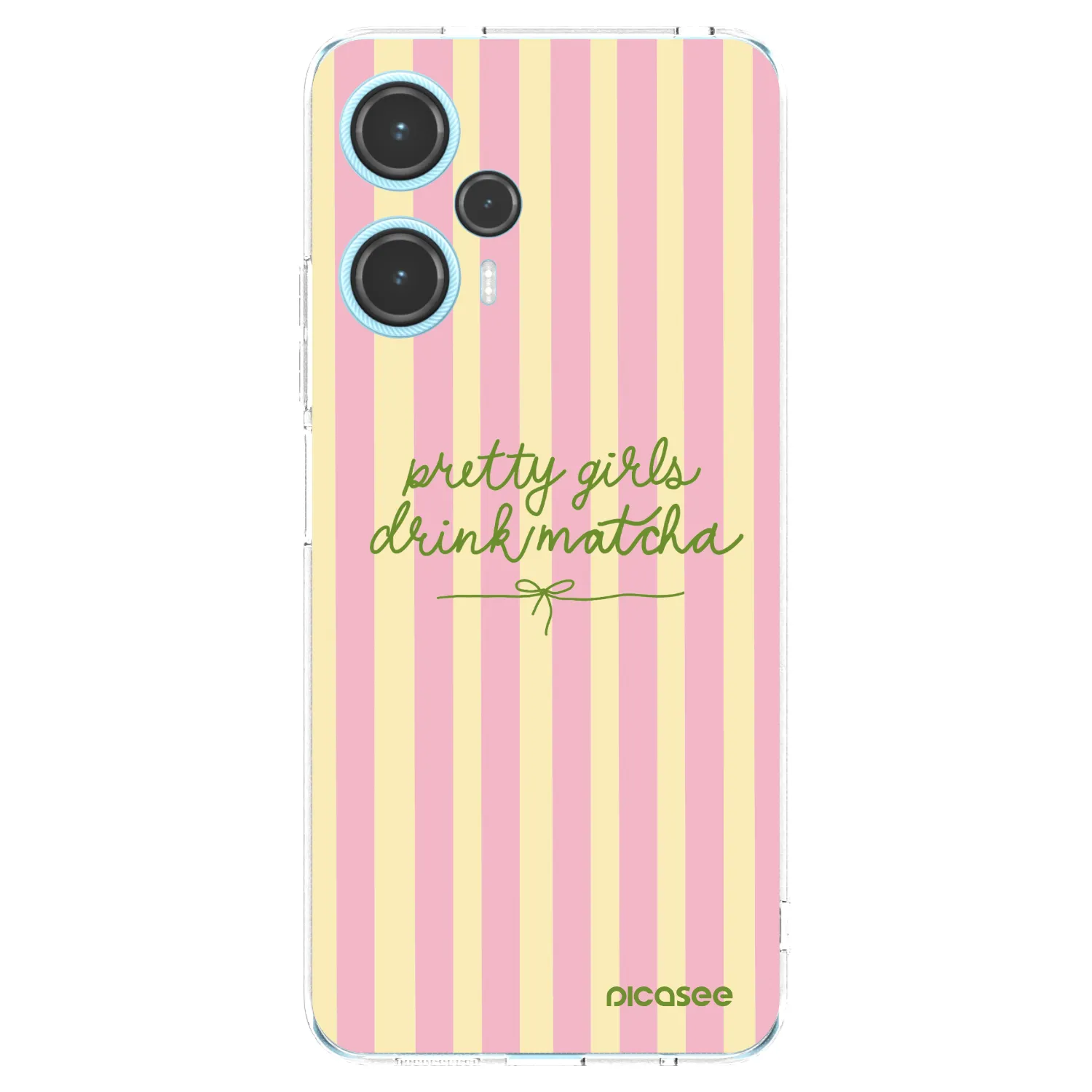Silikonski prozorni ovitek za Xiaomi Poco F5 - Pretty matcha