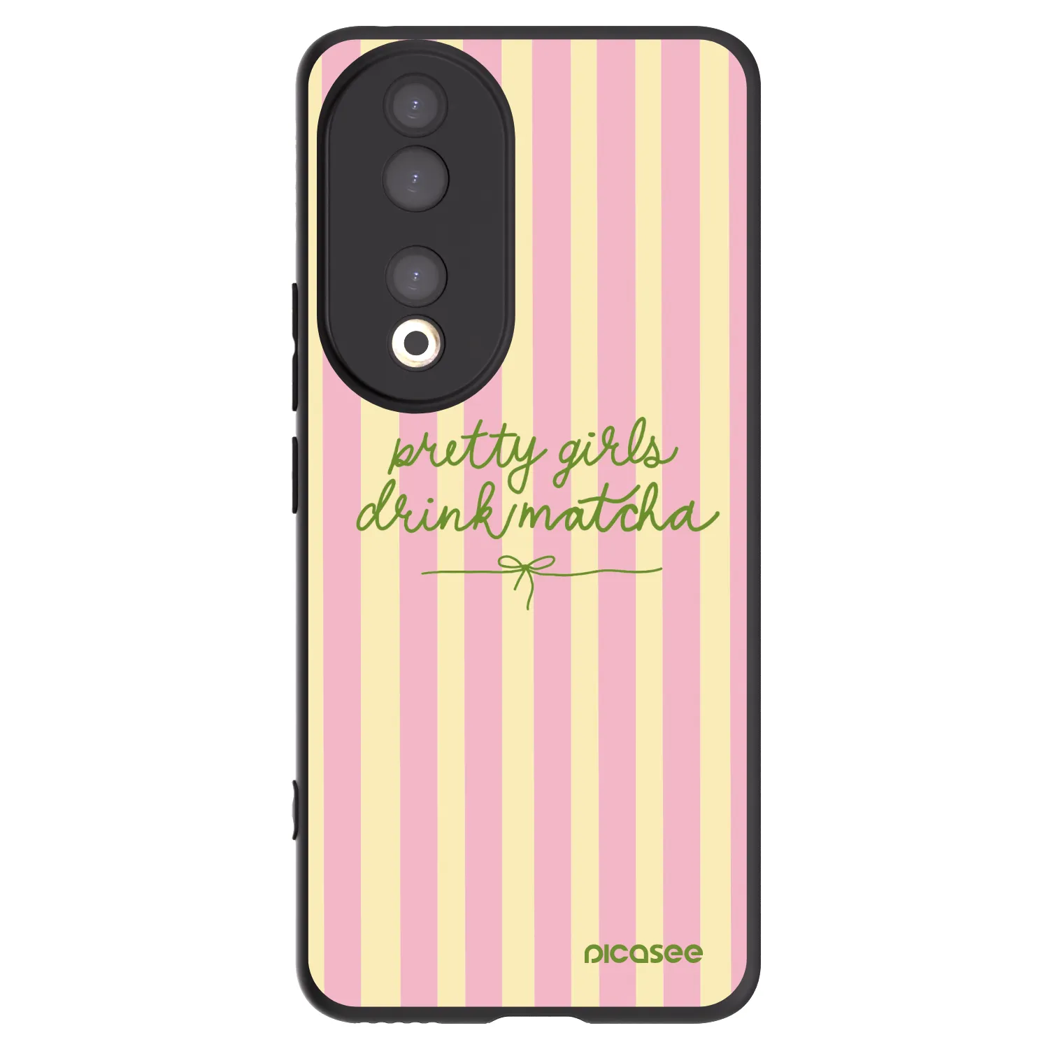 Picasee silikonski črni ovitek za Honor 90 5G - Pretty matcha