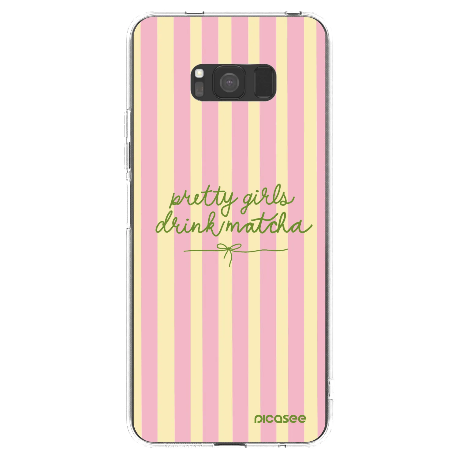 Picasee silikonski prozorni ovitek za Samsung Galaxy S8 G950F - Pretty matcha