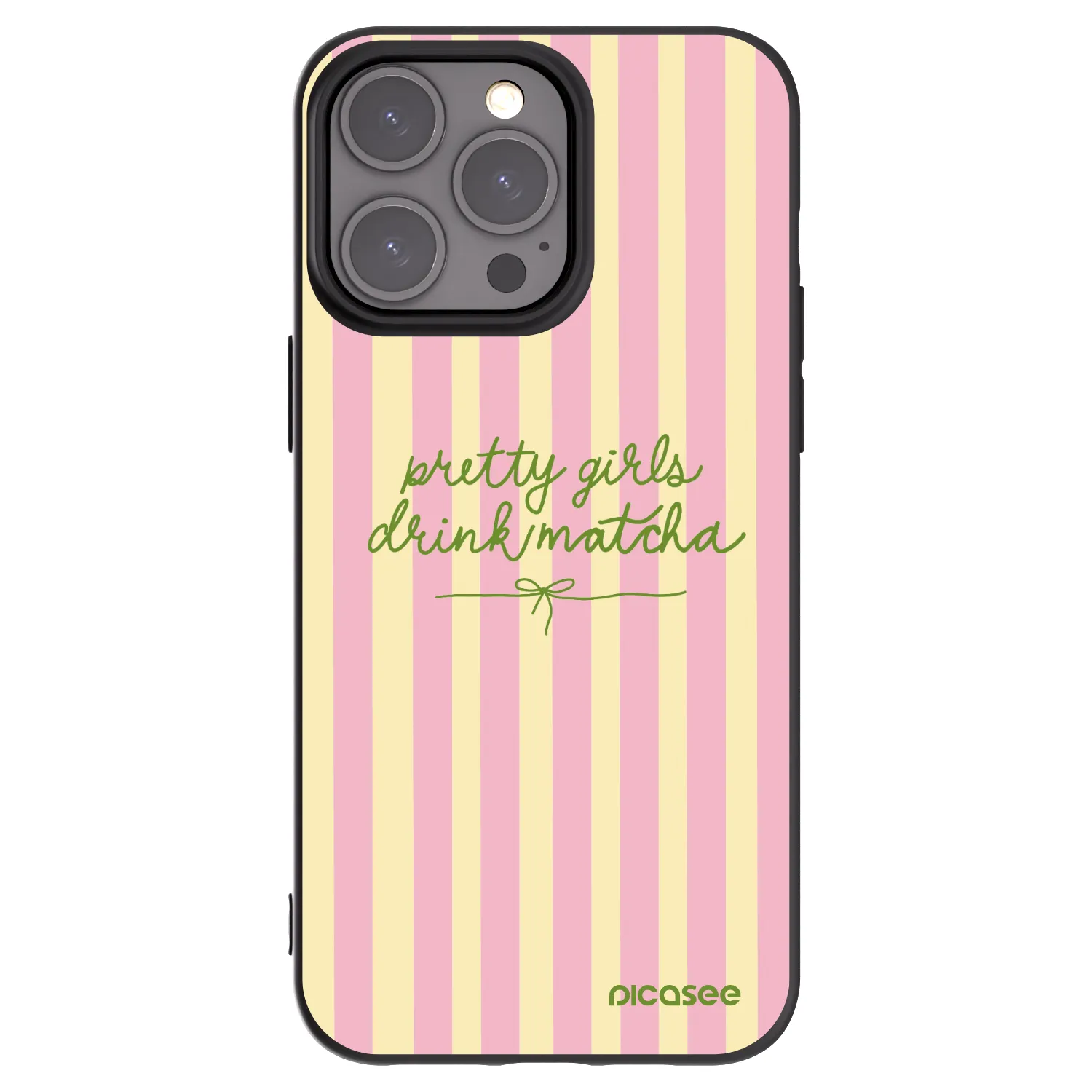 Picasee silikonski črni ovitek za Apple iPhone 15 Pro Max - Pretty matcha