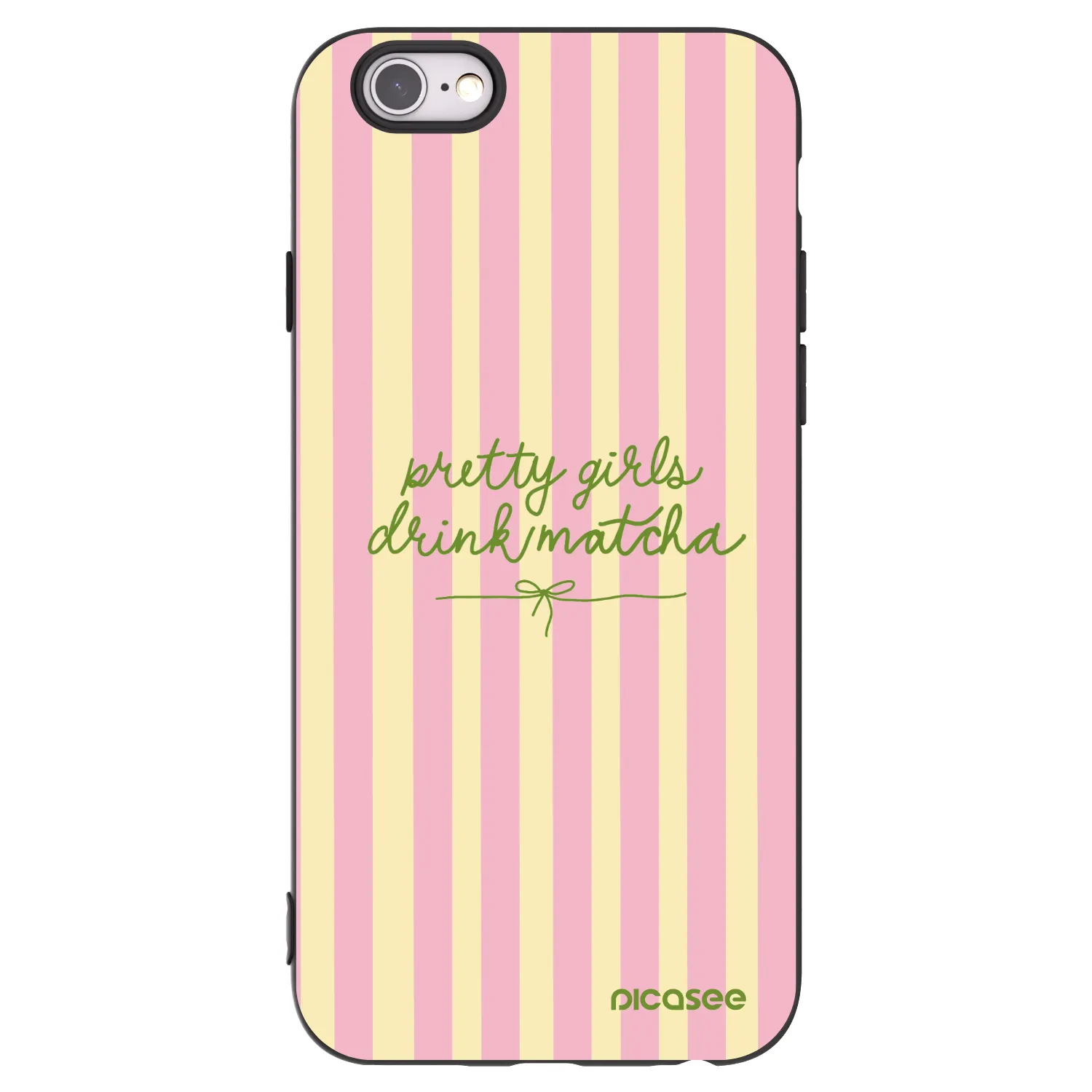 Picasee silikonski črni ovitek za Apple iPhone 6/6S - Pretty matcha