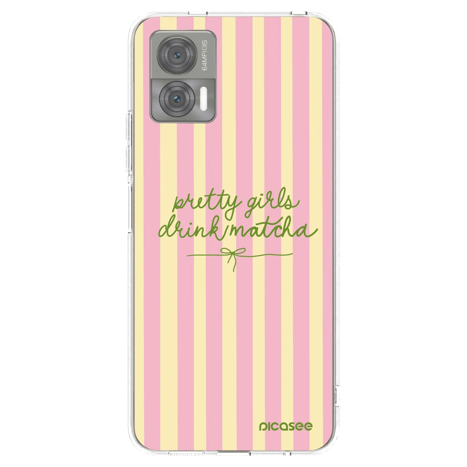 Picasee silikonski prozorni ovitek za Motorola Edge 30 Neo - Pretty matcha