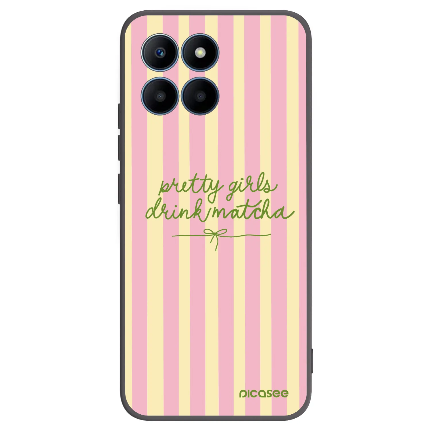 Picasee silikonski črni ovitek za Honor 70 Lite - Pretty matcha