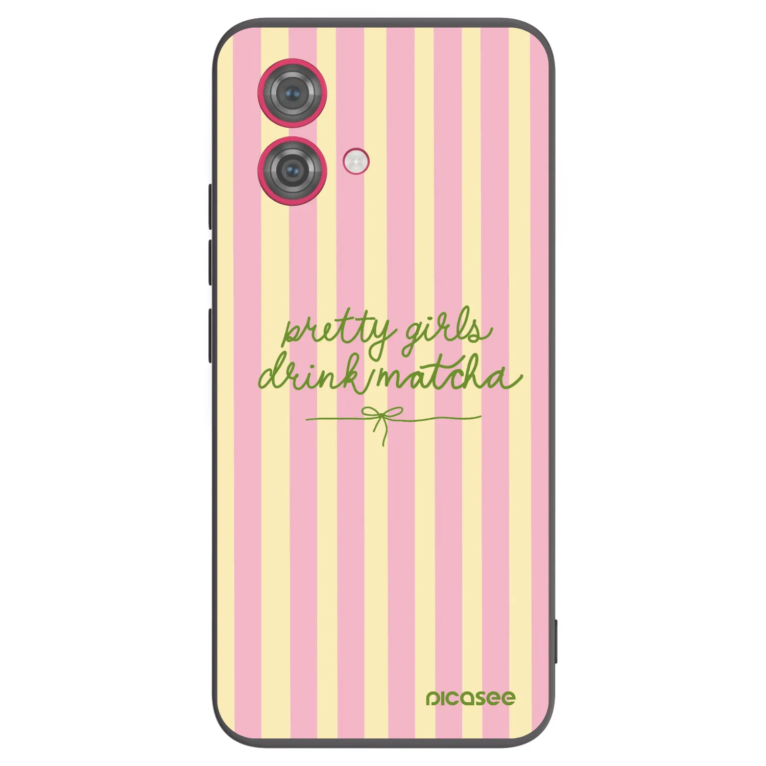 Picasee silikonski črni ovitek za Motorola Moto G84 5G - Pretty matcha