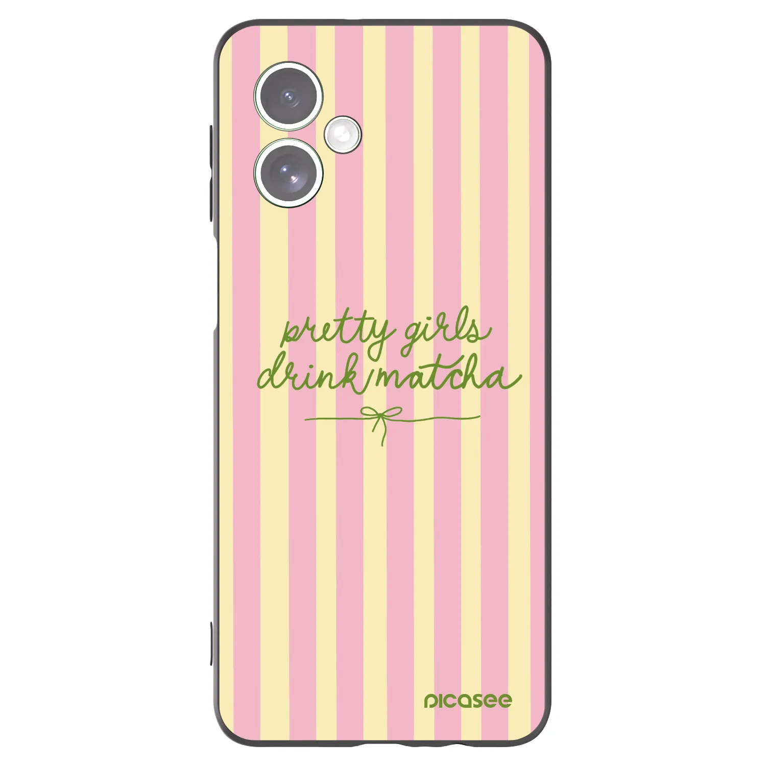 Picasee silikonski črni ovitek za Motorola Moto G54 5G - Pretty matcha
