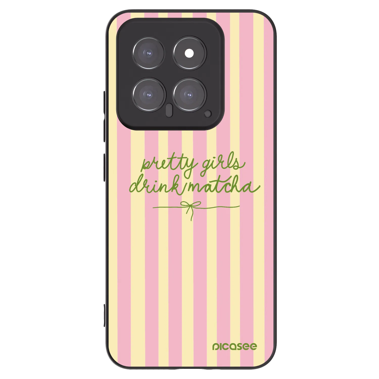Picasee silikonski črni ovitek za Xiaomi 14 - Pretty matcha