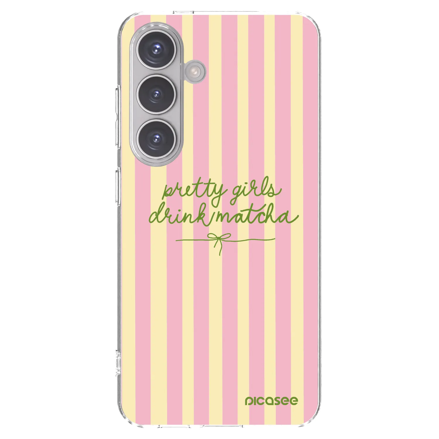 Picasee silikonski prozorni ovitek za Samsung Galaxy S24 S921B 5G - Pretty matcha