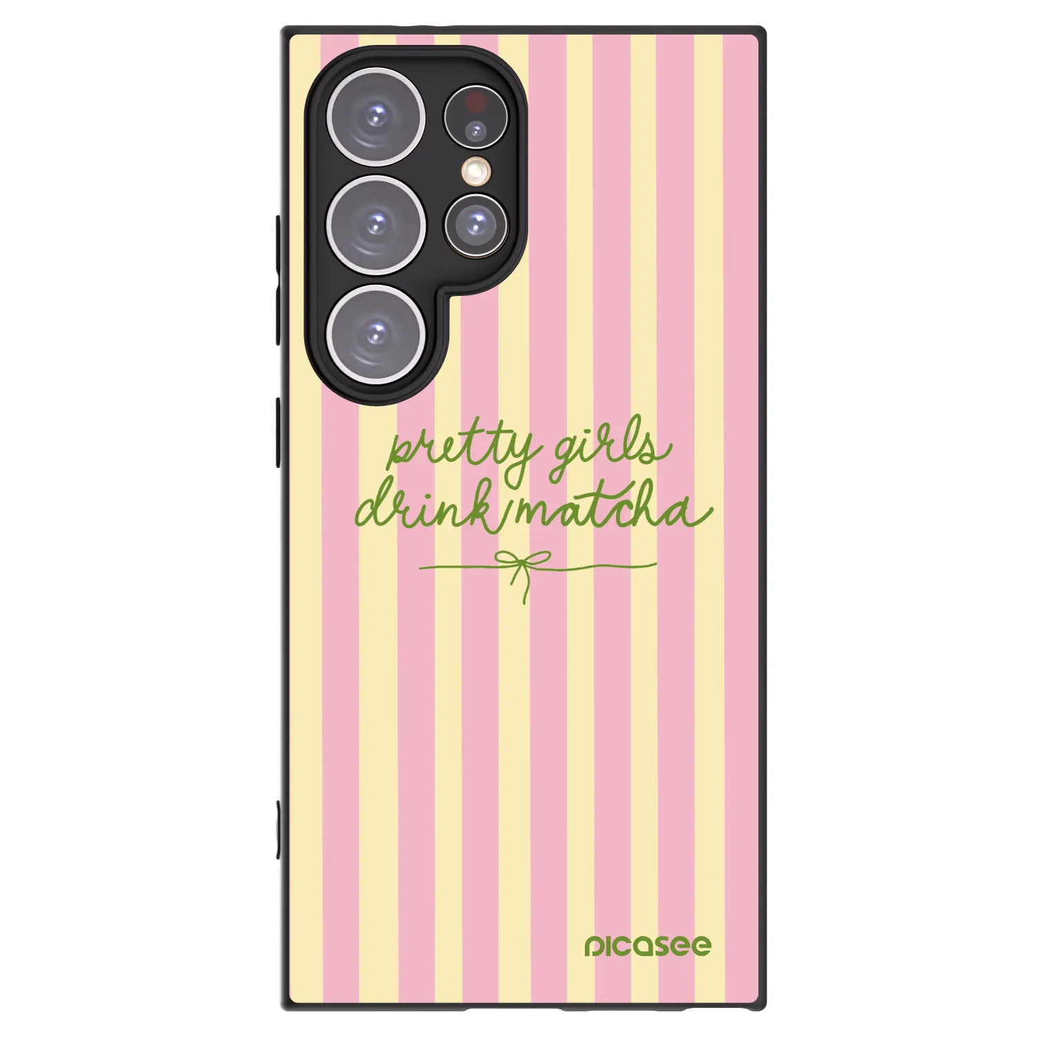 Picasee silikonski črni ovitek za Samsung Galaxy S24 Ultra S928B 5G - Pretty matcha