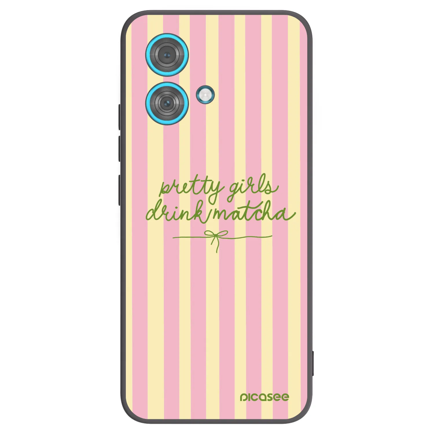 Picasee silikonski črni ovitek za Motorola Edge 40 Neo - Pretty matcha