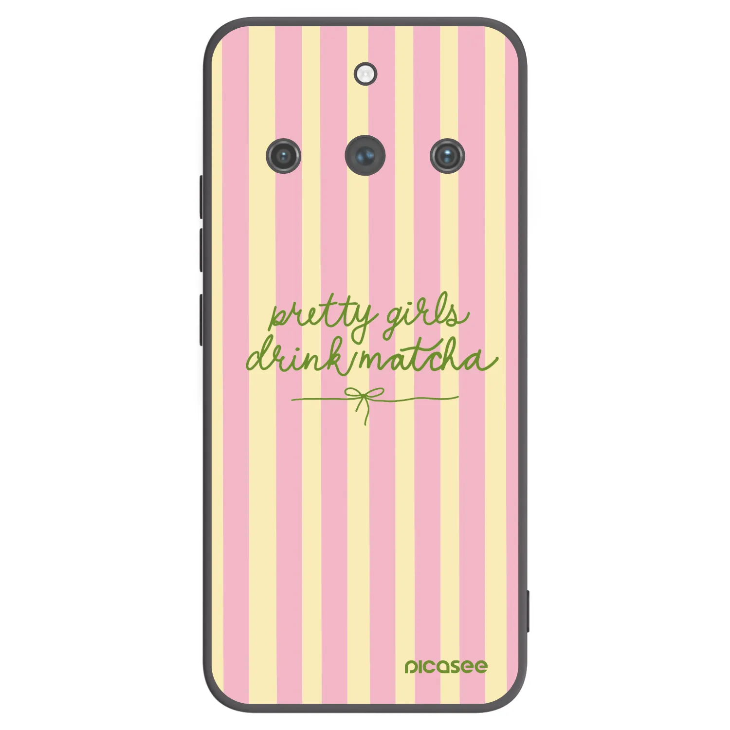Picasee silikonski črni ovitek za Realme 11 Pro+ - Pretty matcha