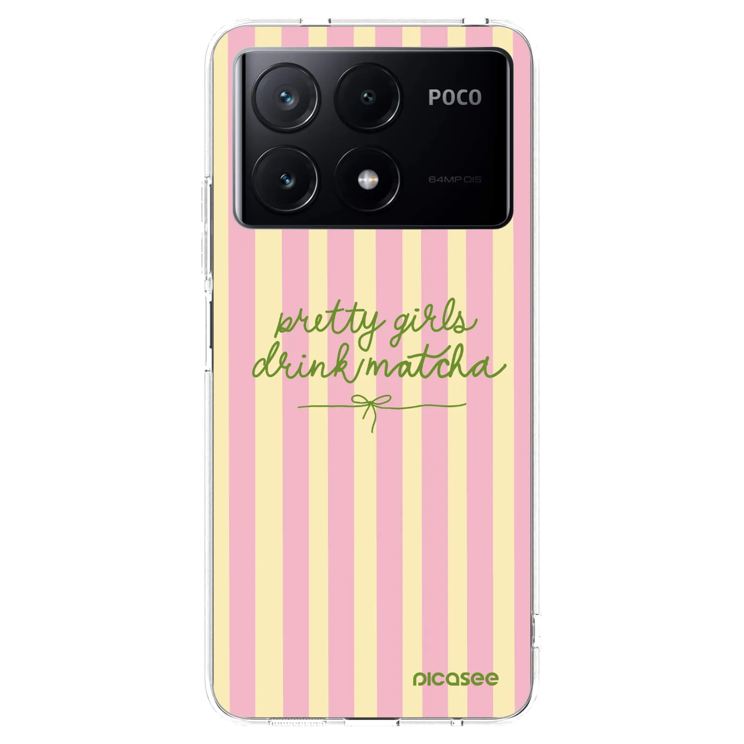 Picasee silikonski prozorni ovitek za Xiaomi Poco X6 Pro - Pretty matcha