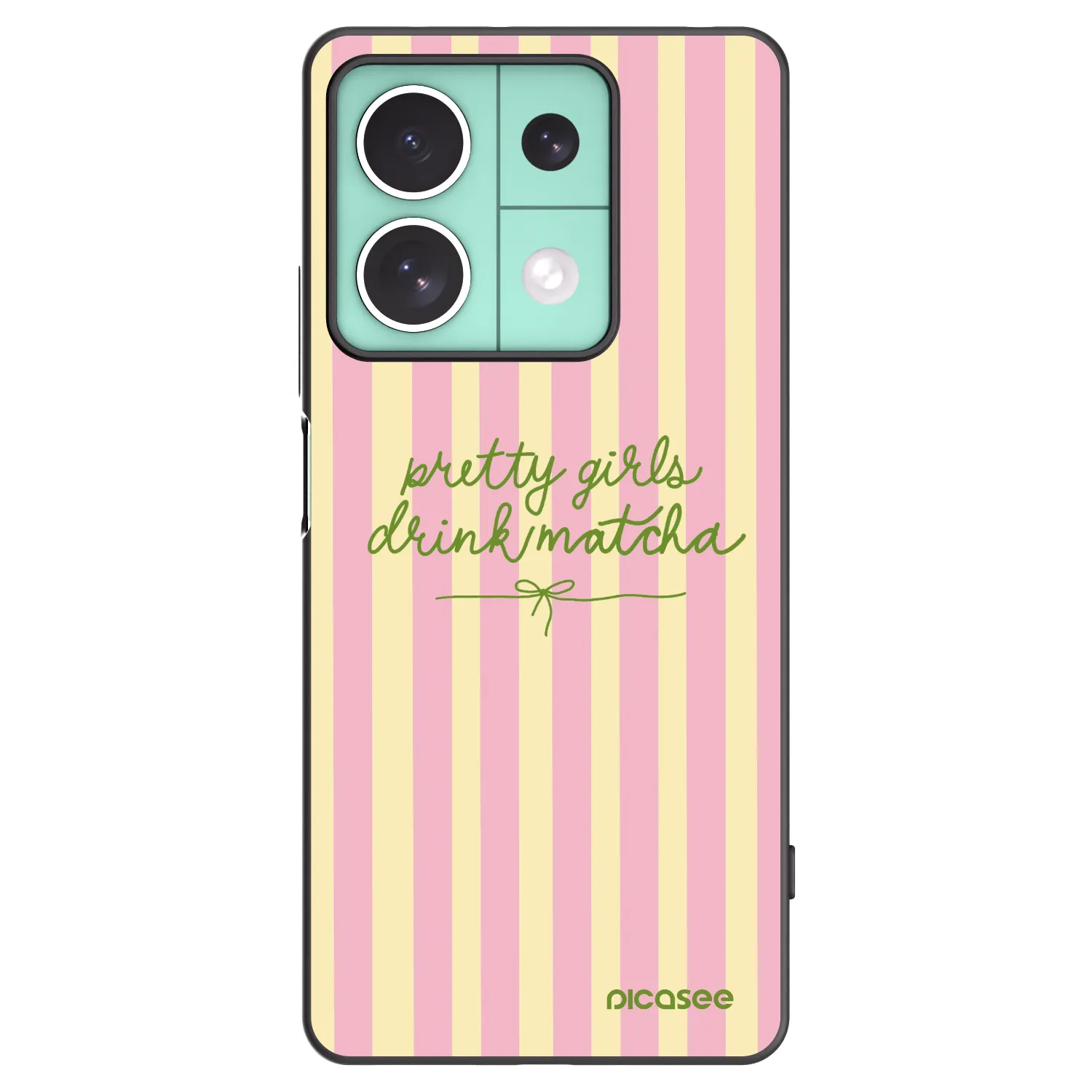 Picasee silikonski črni ovitek za Xiaomi Redmi Note 13 5G - Pretty matcha