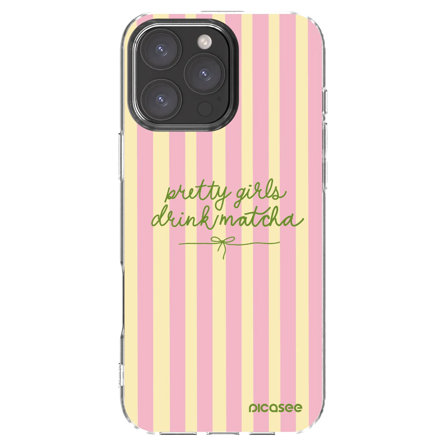 Picasee silikonski prozorni ovitek za Apple iPhone 16 Pro Max - Pretty matcha