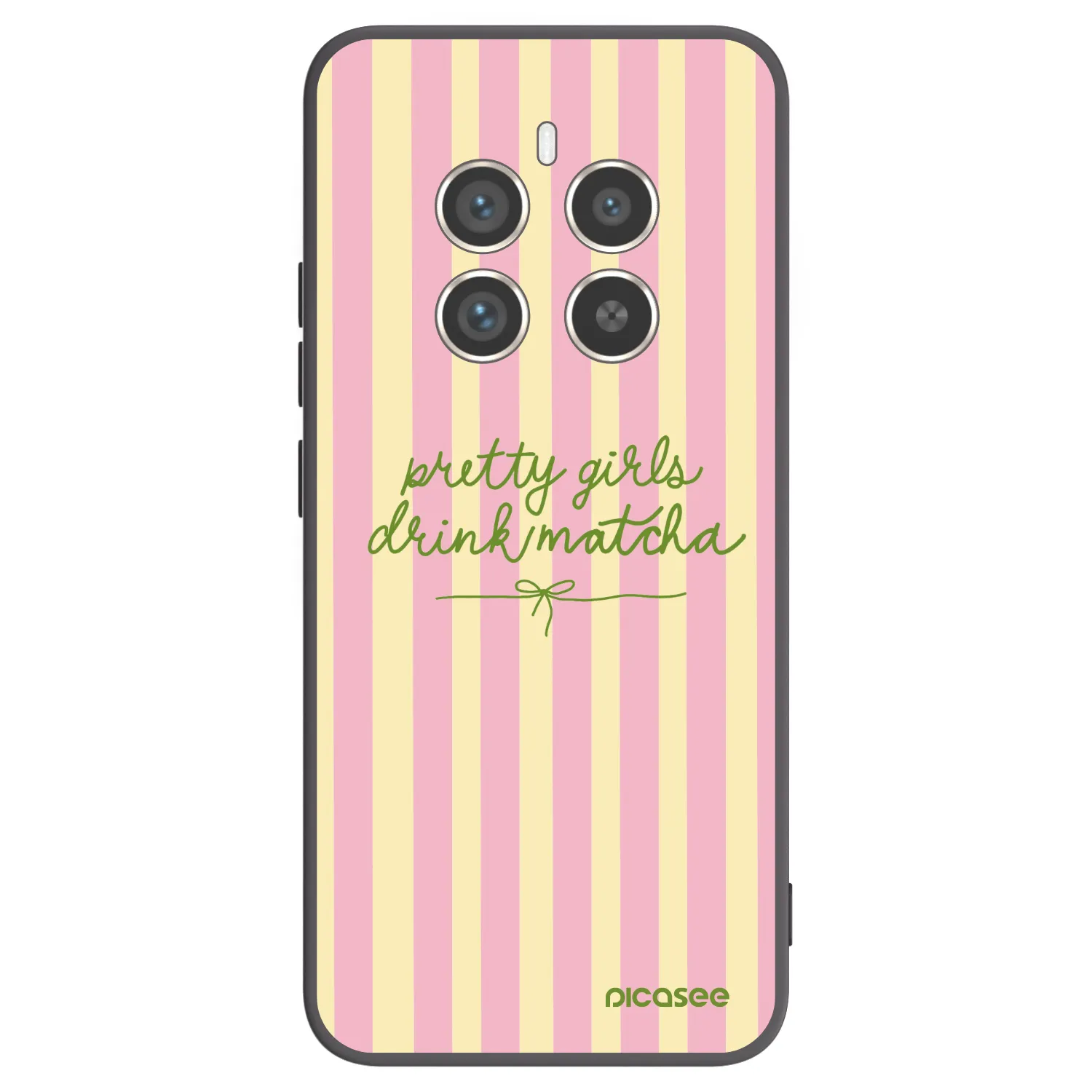 Picasee silikonski črni ovitek za Realme 12 Pro 5G - Pretty matcha