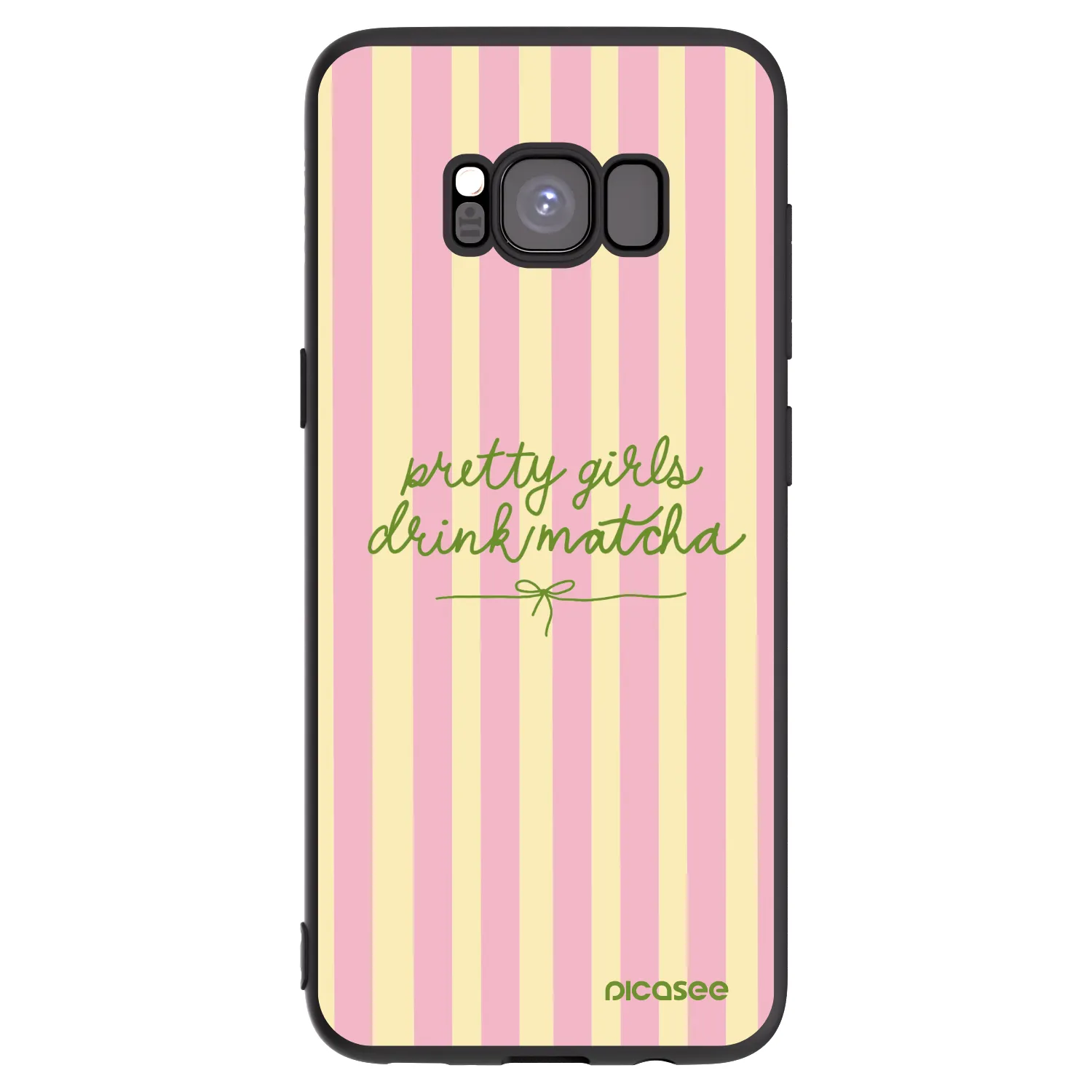 Picasee silikonski črni ovitek za Samsung Galaxy S8 G950F - Pretty matcha
