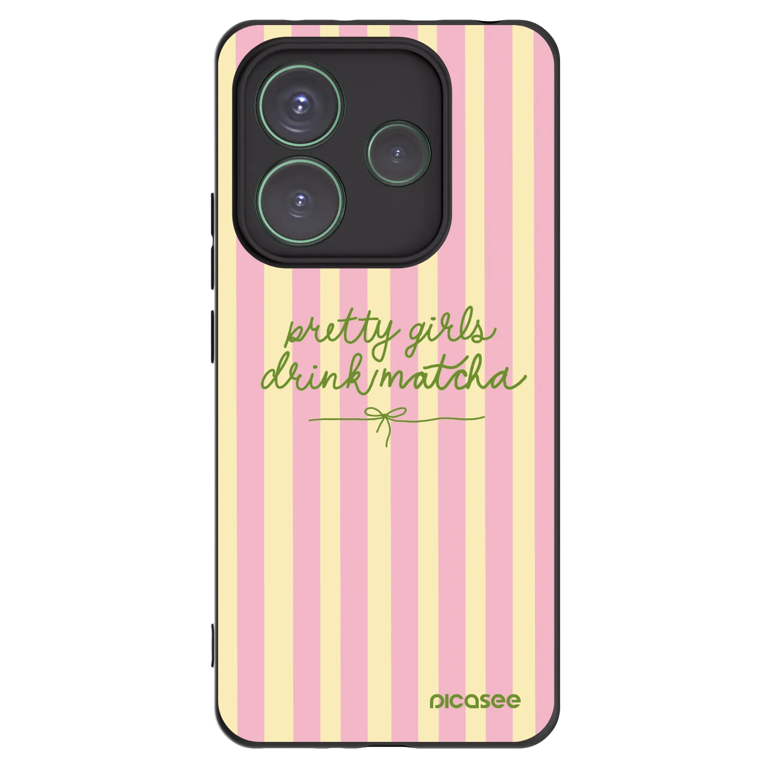 Picasee silikonski črni ovitek za Xiaomi Redmi Note 14 5G - Pretty matcha
