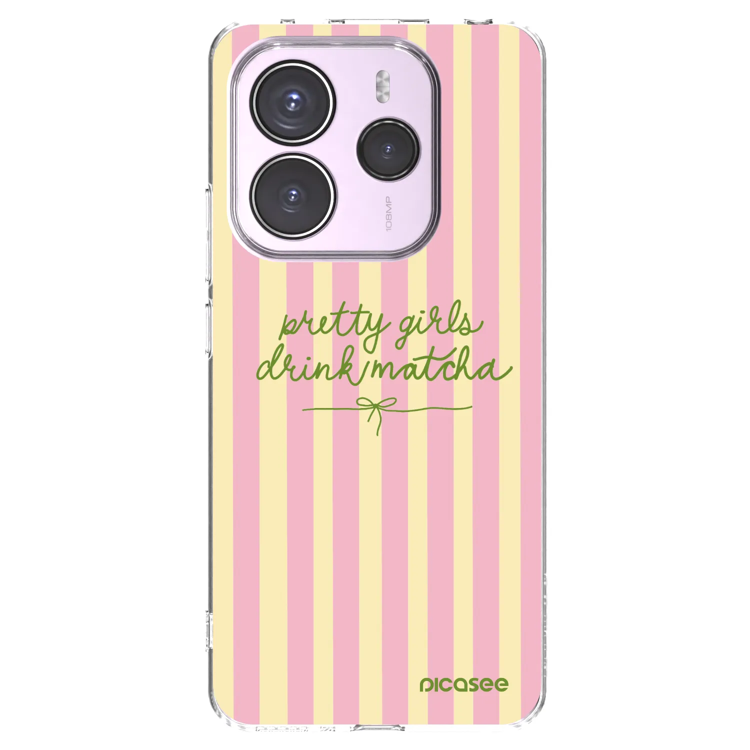 Picasee silikonski prozorni ovitek za Xiaomi Redmi Note 14 5G - Pretty matcha