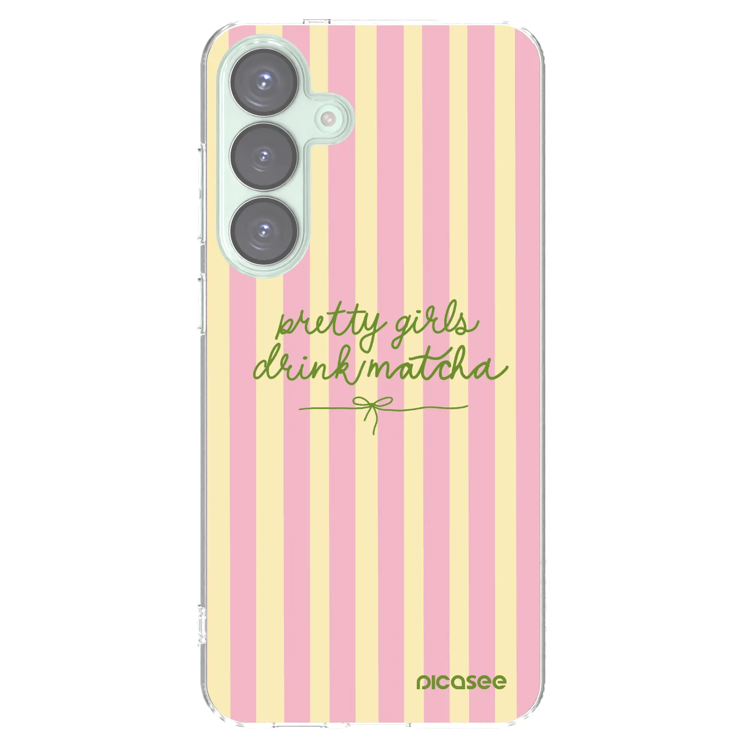 Picasee silikonski prozorni ovitek za Samsung Galaxy S25+ 5G - Pretty matcha