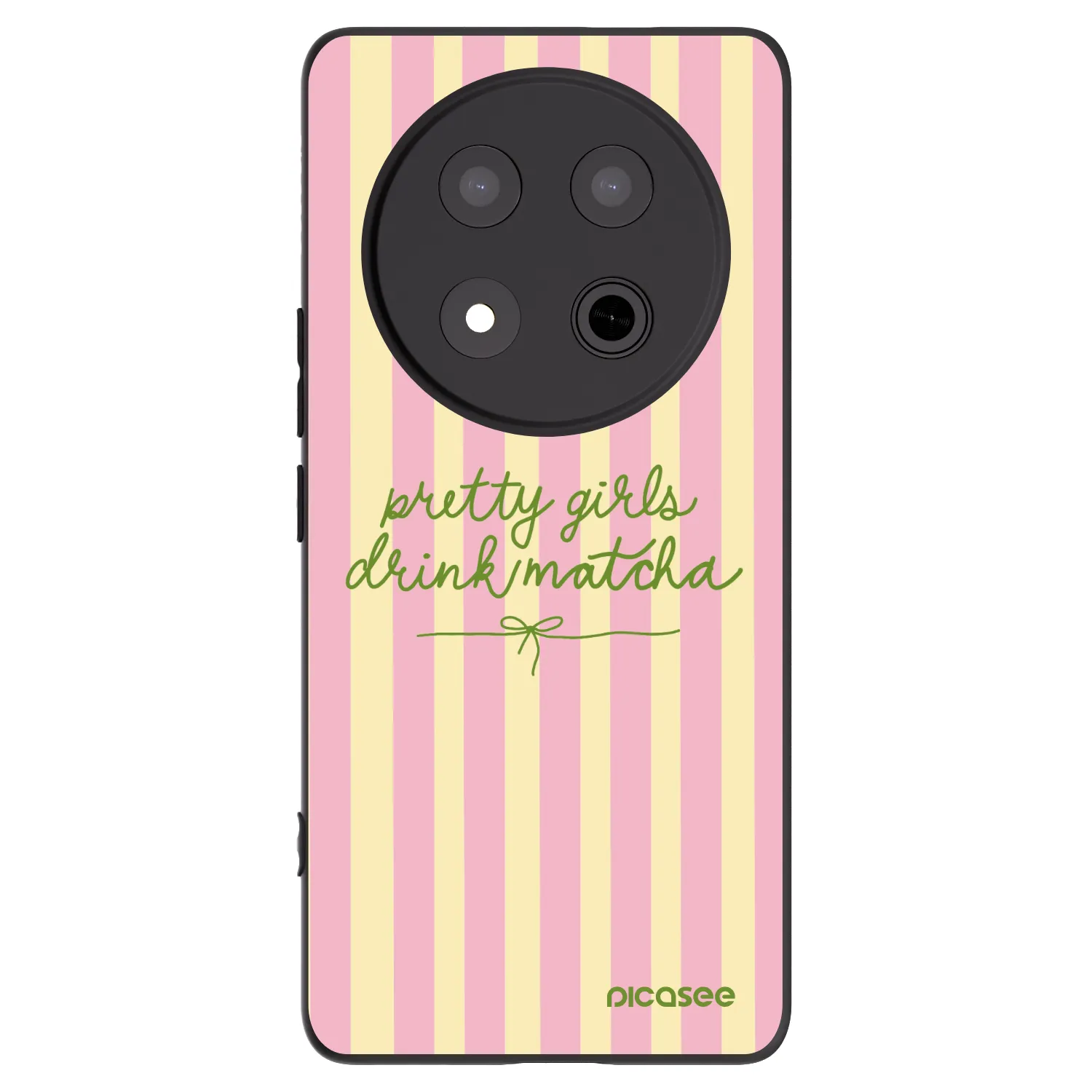 Picasee silikonski črni ovitek za Honor Magic7 Lite 5G - Pretty matcha