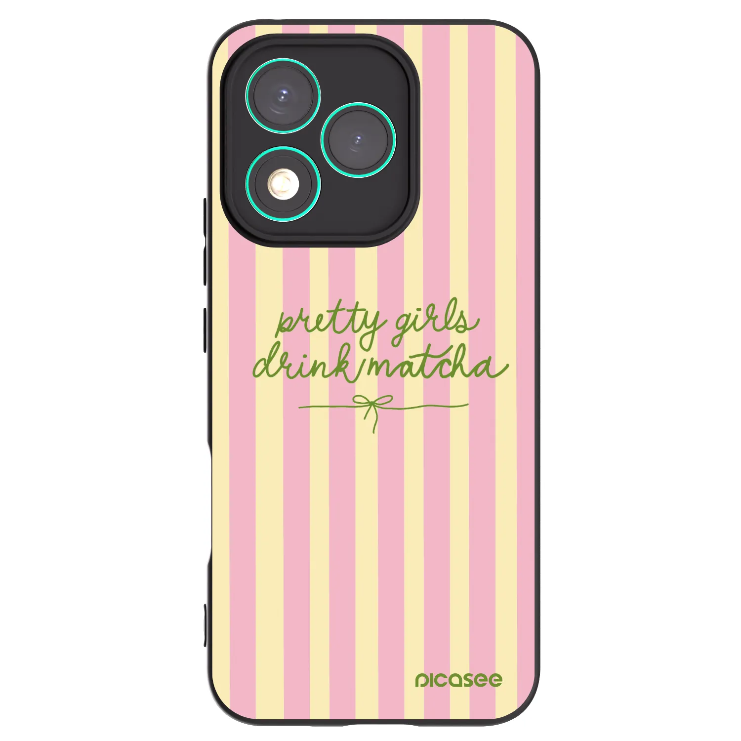 Picasee silikonski črni ovitek za Honor 400 Lite 5G - Pretty matcha