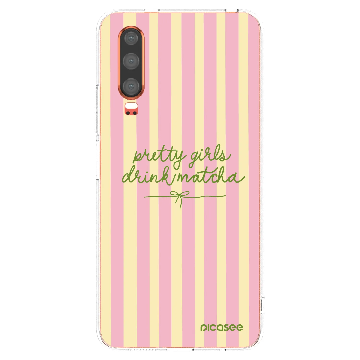Picasee silikonski prozorni ovitek za Huawei P30 - Pretty matcha