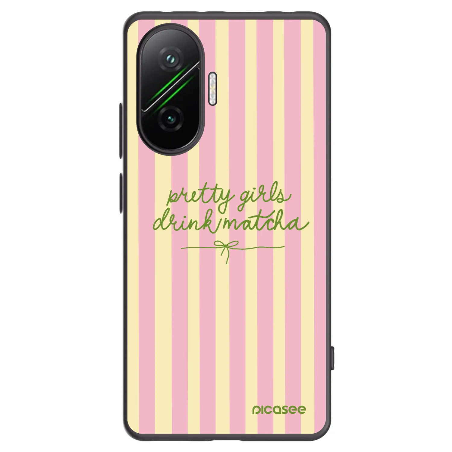 Picasee silikonski črni ovitek za Xiaomi Poco F7 5G - Pretty matcha