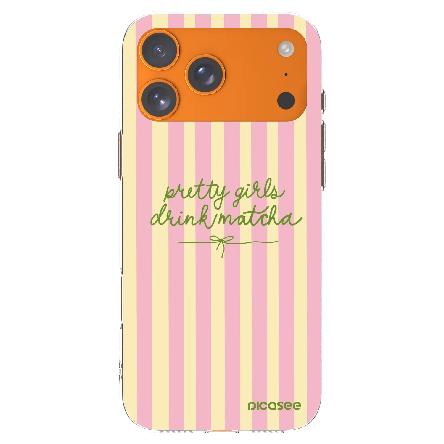 Picasee silikonski prozorni ovitek za Apple iPhone 17 Pro Max - Pretty matcha