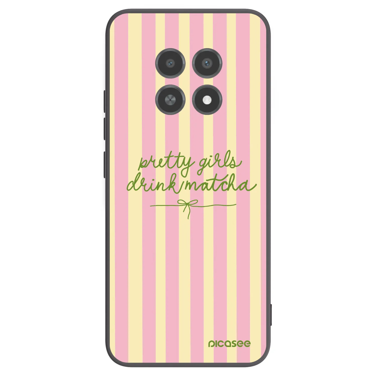 Picasee silikonski črni ovitek za Realme 12X - Pretty matcha