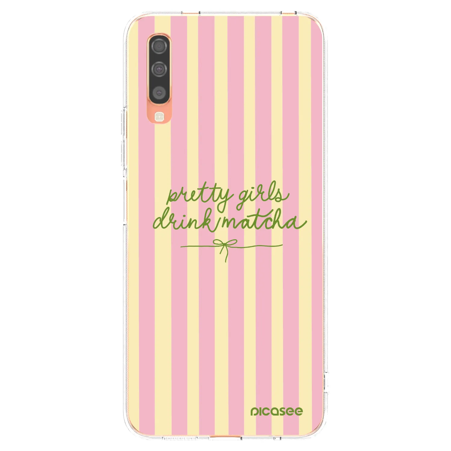 Picasee silikonski prozorni ovitek za Samsung Galaxy A70 A705F - Pretty matcha