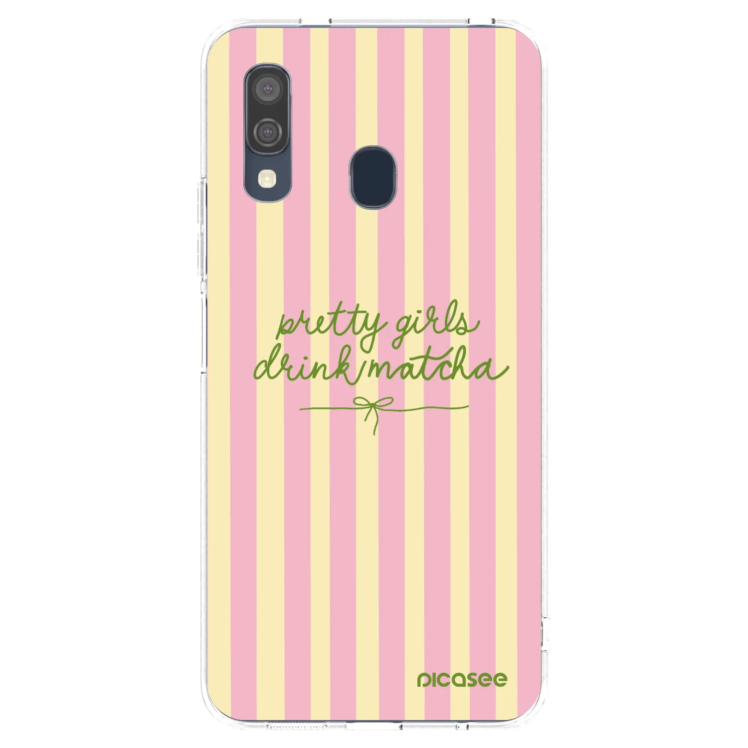 Picasee silikonski prozorni ovitek za Samsung Galaxy A40 A405F - Pretty matcha