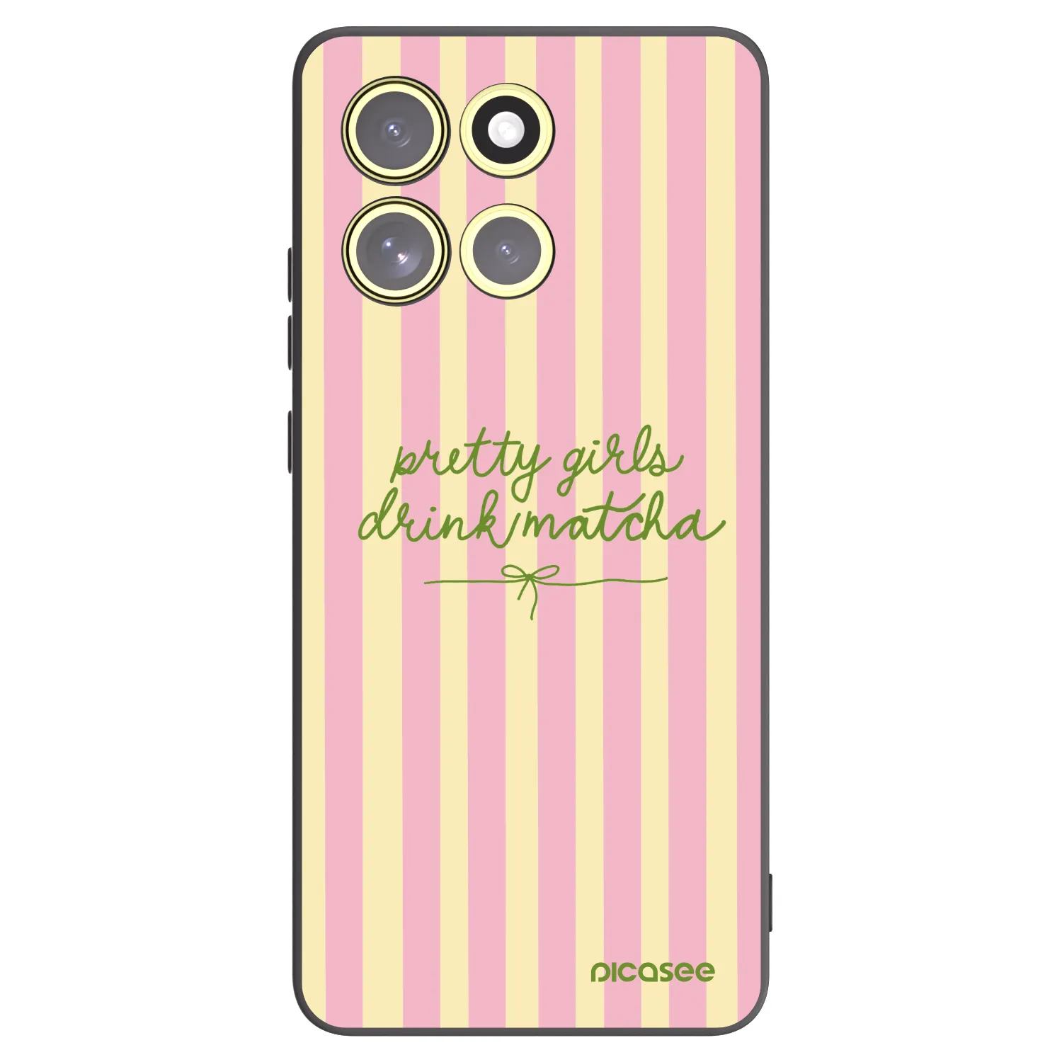 Picasee silikonski črni ovitek za Motorola Moto G86 5G - Pretty matcha