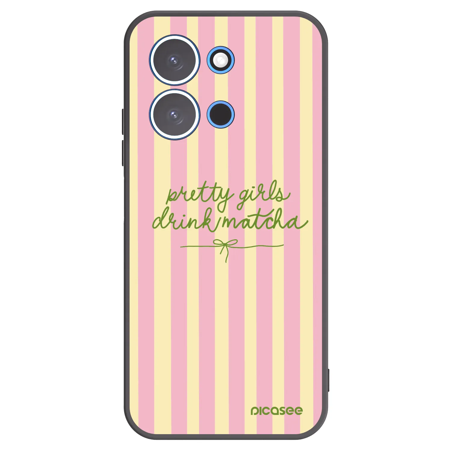 Picasee silikonski črni ovitek za Xiaomi Redmi 15C 4G - Pretty matcha