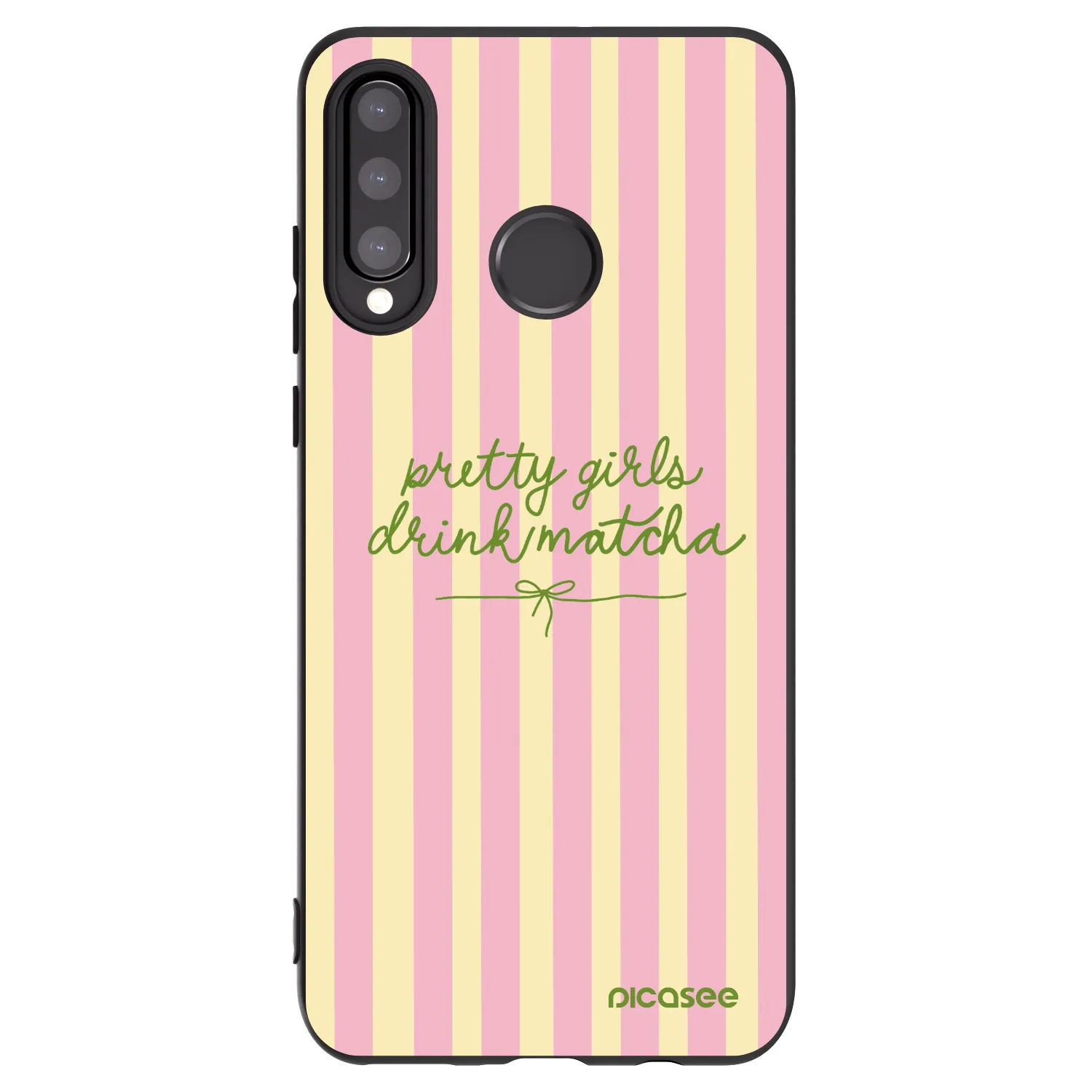 Picasee silikonski črni ovitek za Huawei P30 Lite - Pretty matcha