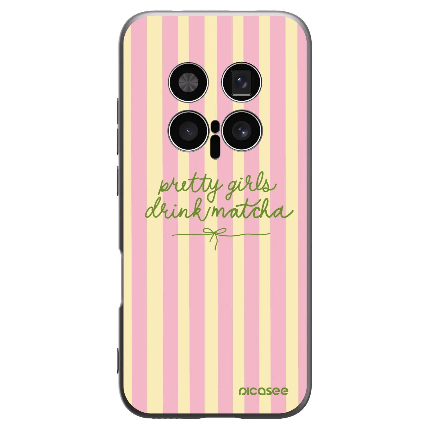 Picasee silikonski črni ovitek za Honor Magic8 Pro 5G - Pretty matcha